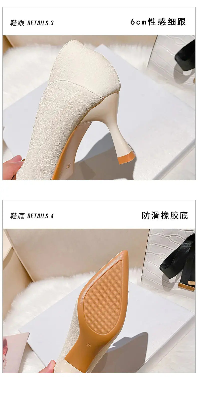 Toe Sequins Fine Heeled High Heels Elegant Sexy Ladies Sandals Wedding Shoes Banquet Shoes Women's Shoes My Store