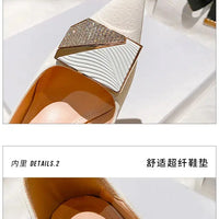 Toe Sequins Fine Heeled High Heels Elegant Sexy Ladies Sandals Wedding Shoes Banquet Shoes Women's Shoes My Store