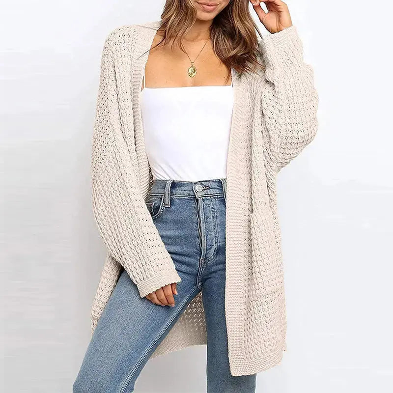 Winter Women Loose Oversized Pink Knit Sweater Long Mujer Cardigan My Store