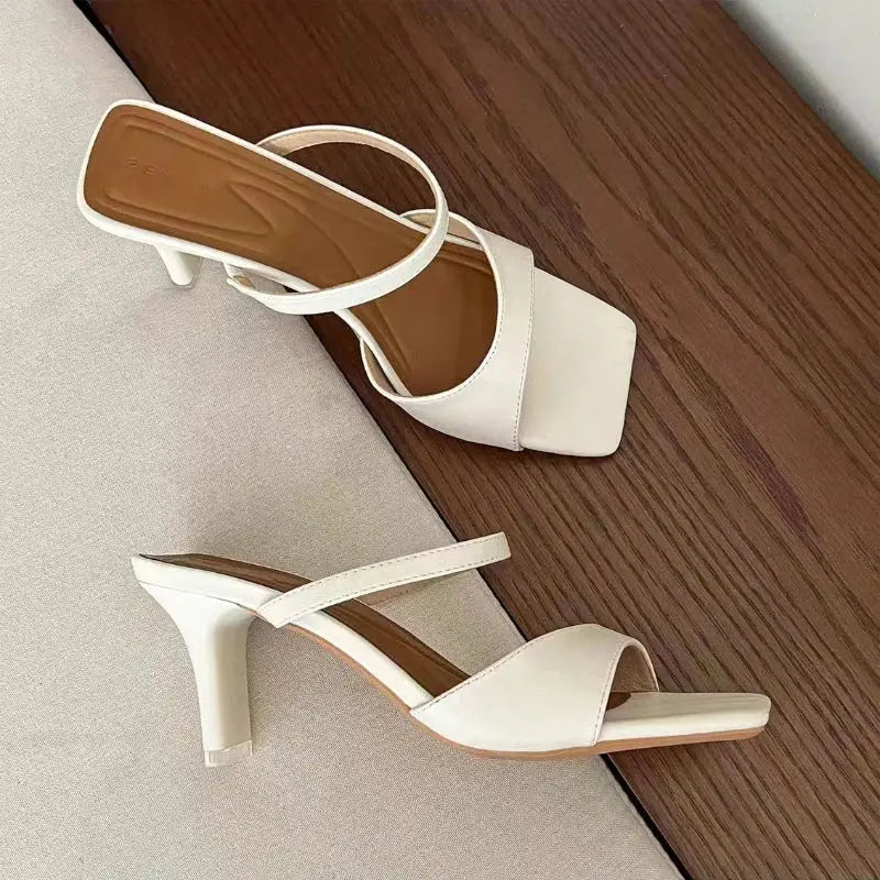 Woman High Heel Party Mules New Style Women's High Heel Slippers Fashion Sandals Women's Slippers Natalia Home Fashion    Natalia Home Fashion