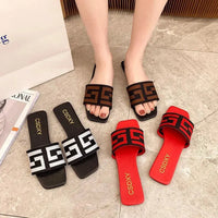 Women Flat Heels Slipper Outdoor Non-slip Casual Ladies Slides  Fashion Women Sandals Natalia Home Fashion    Natalia Home Fashion