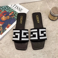 Women Flat Heels Slipper Outdoor Non-slip Casual Ladies Slides  Fashion Women Sandals Natalia Home Fashion   white-42 Natalia Home Fashion