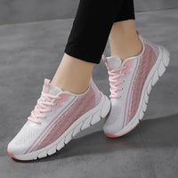 Women Flying Weave Breathable Soft Casual Sneakers Ladies Non-Slip Jogging Shoes Fashion Lightweight Running Shoes Natalia Home Fashion    Natalia Home Fashion