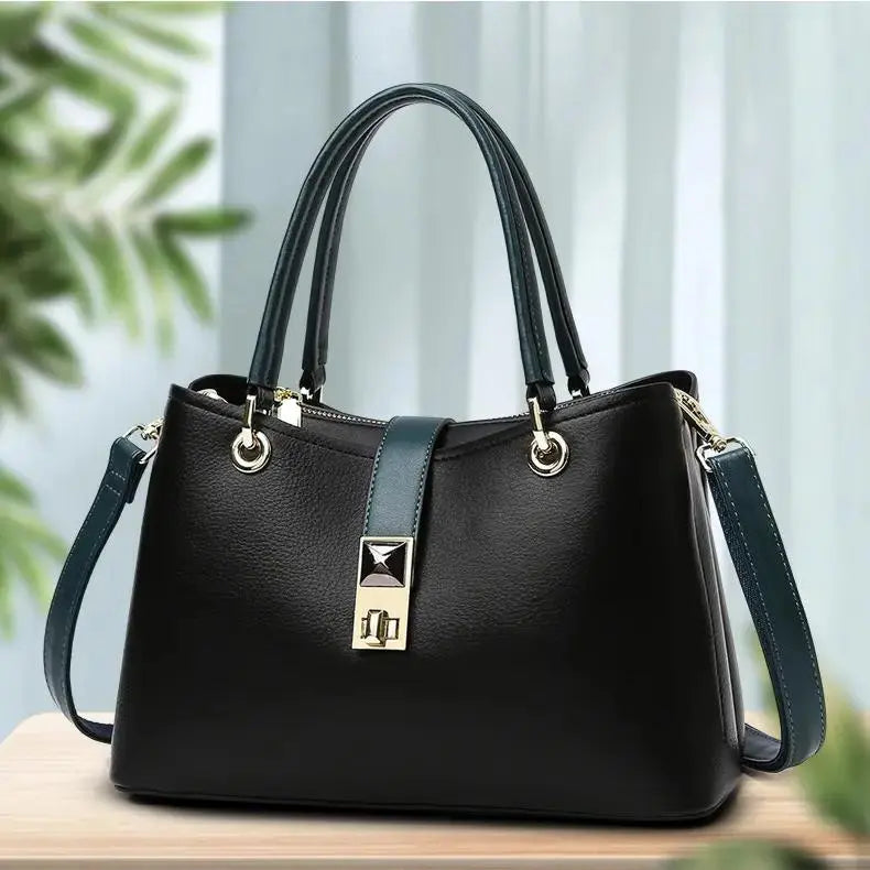 Women Leather Ladies Handbag Messenger Bag Shoulder Tote Bags With Purse Pocket Casual Crossbody Shoulder Bag My Store