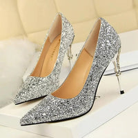 Women Pumps Bling High Heels Women Pumps Glitter High Heel Shoes Woman Sexy Wedding Shoes Big Tree Shoes My Store