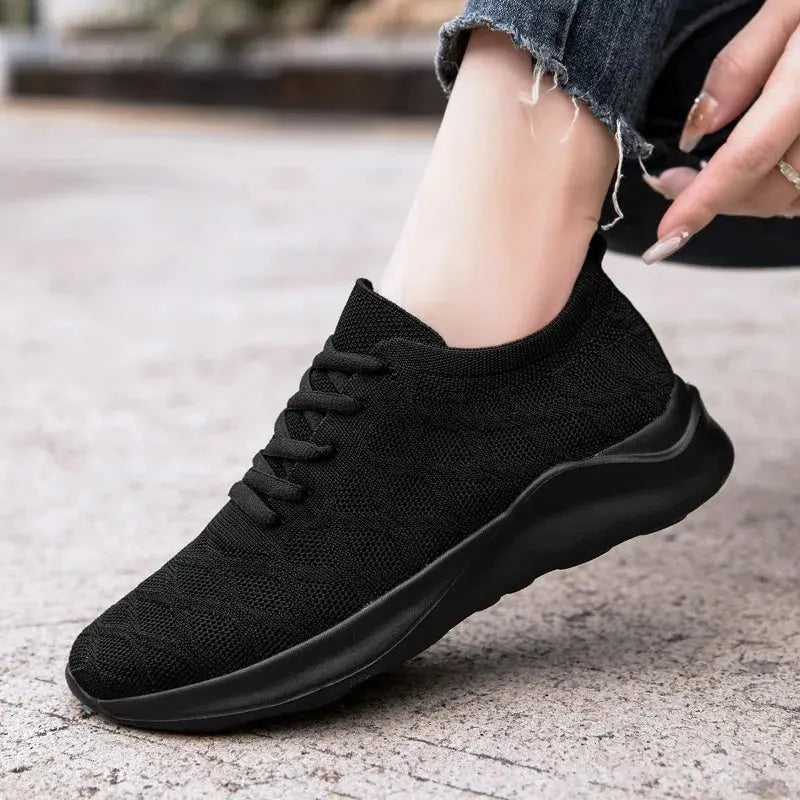 Women Shoes Knitting Sneakers Women Flat Loafers Casual Breathable Walking Sneakers Flats Walking Shoes Natalia Home Fashion    Natalia Home Fashion