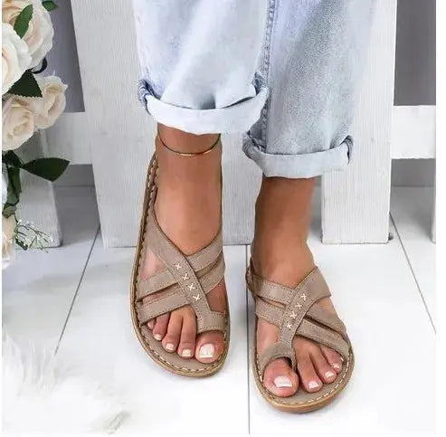 Women Wedge Sandals Casual Flat Shoes Female  Casual Summer Shoes for Women Flip Flop Flats Ladies Beach Slipper Sandal Natalia Home Fashion    Natalia Home Fashion