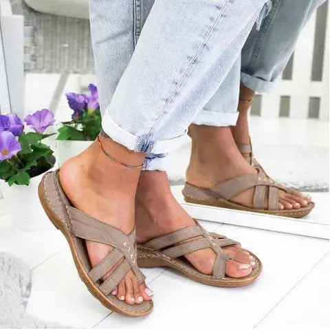 Women Wedge Sandals Casual Flat Shoes Female  Casual Summer Shoes for Women Flip Flop Flats Ladies Beach Slipper Sandal Natalia Home Fashion    Natalia Home Fashion