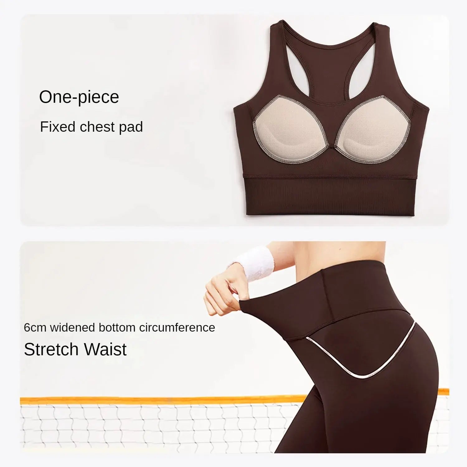 Women's Yoga Set with High-Impact Sports Bra and Tummy Control Yoga Leggings for Fitness Training and Running Natalia Home Fashion    Natalia Home Fashion