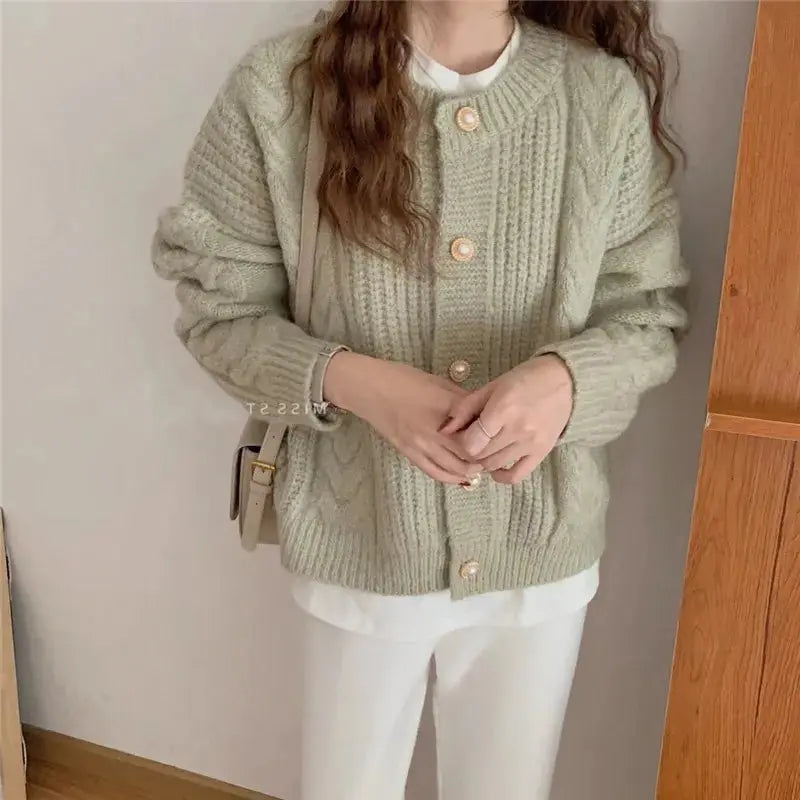 ladies sweater Long Sleeve knitwear Women jumpers clothes fashion Girls' knitted women knit cardigan My Store