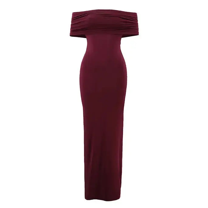 shoulder Sleeveless Bodycon Club Party Long Dress Elegant Strapless Backless Sexy Maxi Dress My Store